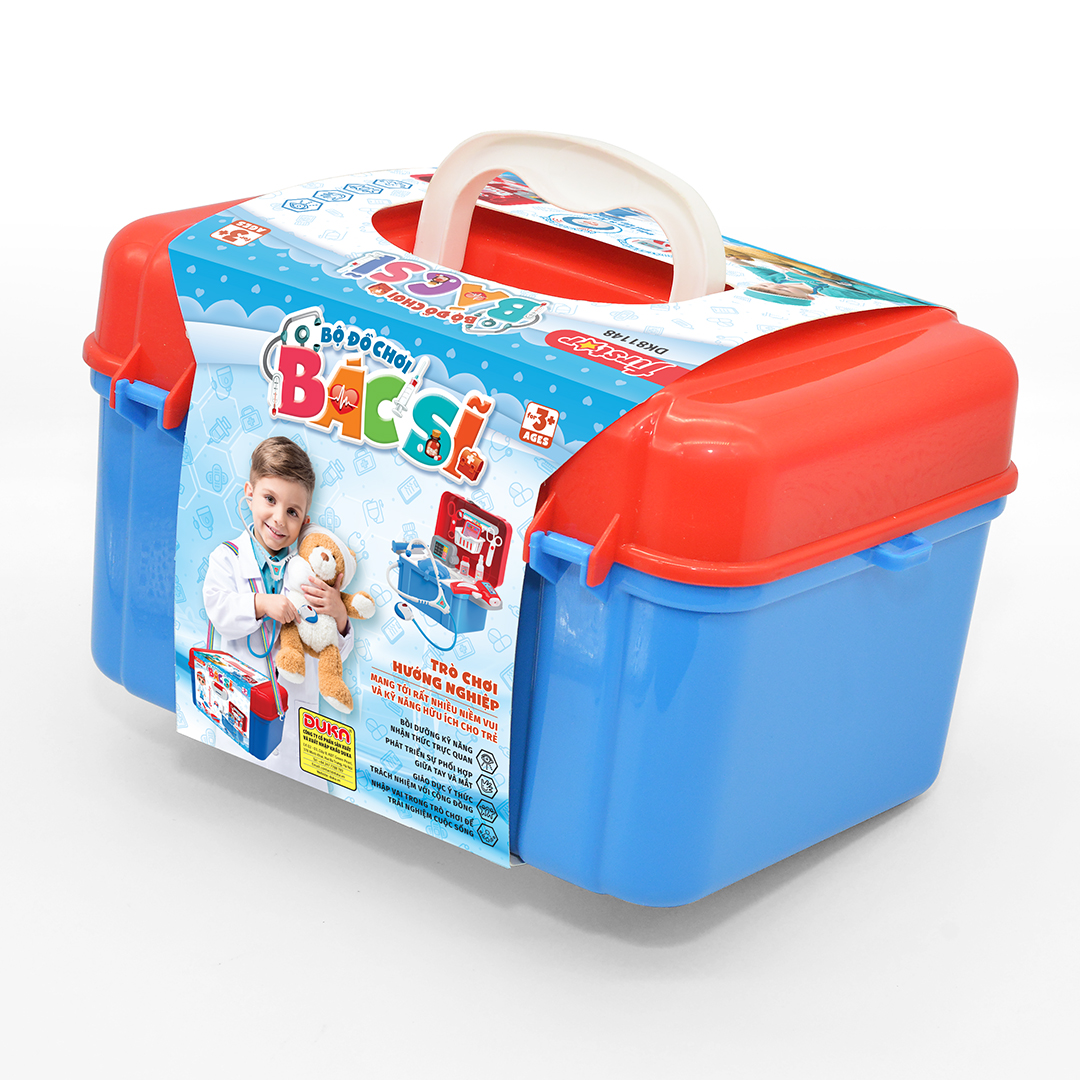 Đồ Chơi Cho Bé : Bộ Đồ Chơi Bác Sĩ Màu Xanh- Màu Hồng DK81148