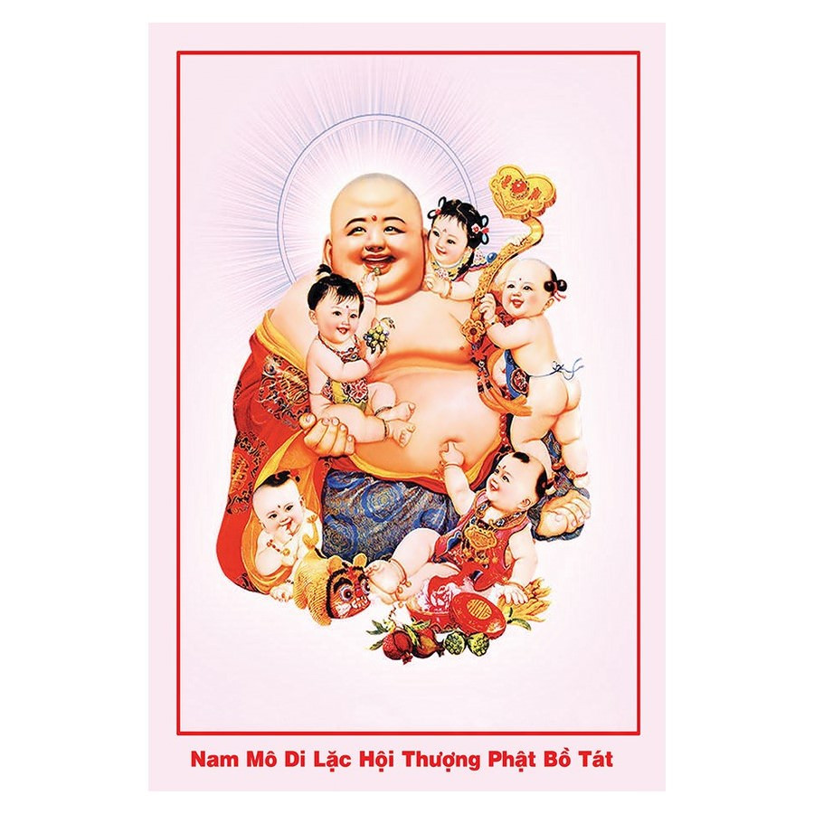 Hình Phật di lạc, quan âm, tam thánh, adida treo tường trang trí nơi thờ cúng, Tranh Phật Giáo Hình Phật 3034