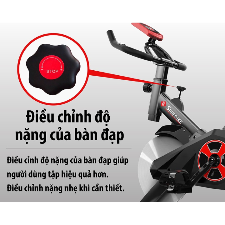 Xe đạp tập thể dục tại nhà - xe đạp tập thể dục thể thao trong nhà X9 tặng bóng phản xạ + đồng hồ đo chỉ số + má phanh dự phòng + giá đỡ ipad + đo nhịp tim