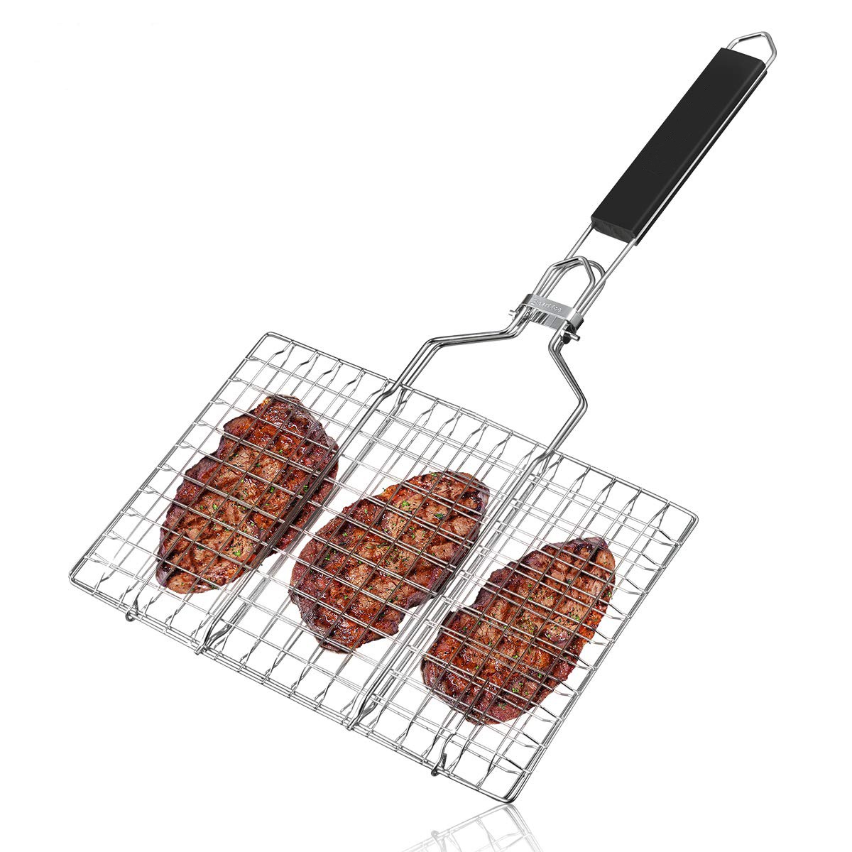 Vỉ Nướng BBQ Thép Không Gỉ Cao Cấp (Tặng Kèm Túi Đựng) Hàng Chính Hãng Home Basics