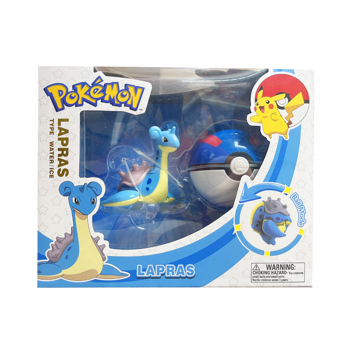 Đồ Chơi Bóng Pokemon Biến Hình: Lapras POKEMON TOYS ZC8949E
