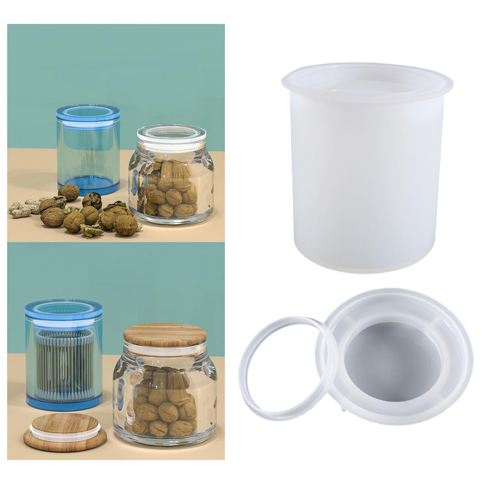 Storage Sealed Bottle Mold for Making Jewelry Storage Mould Flower Pot Soap Candle Holder