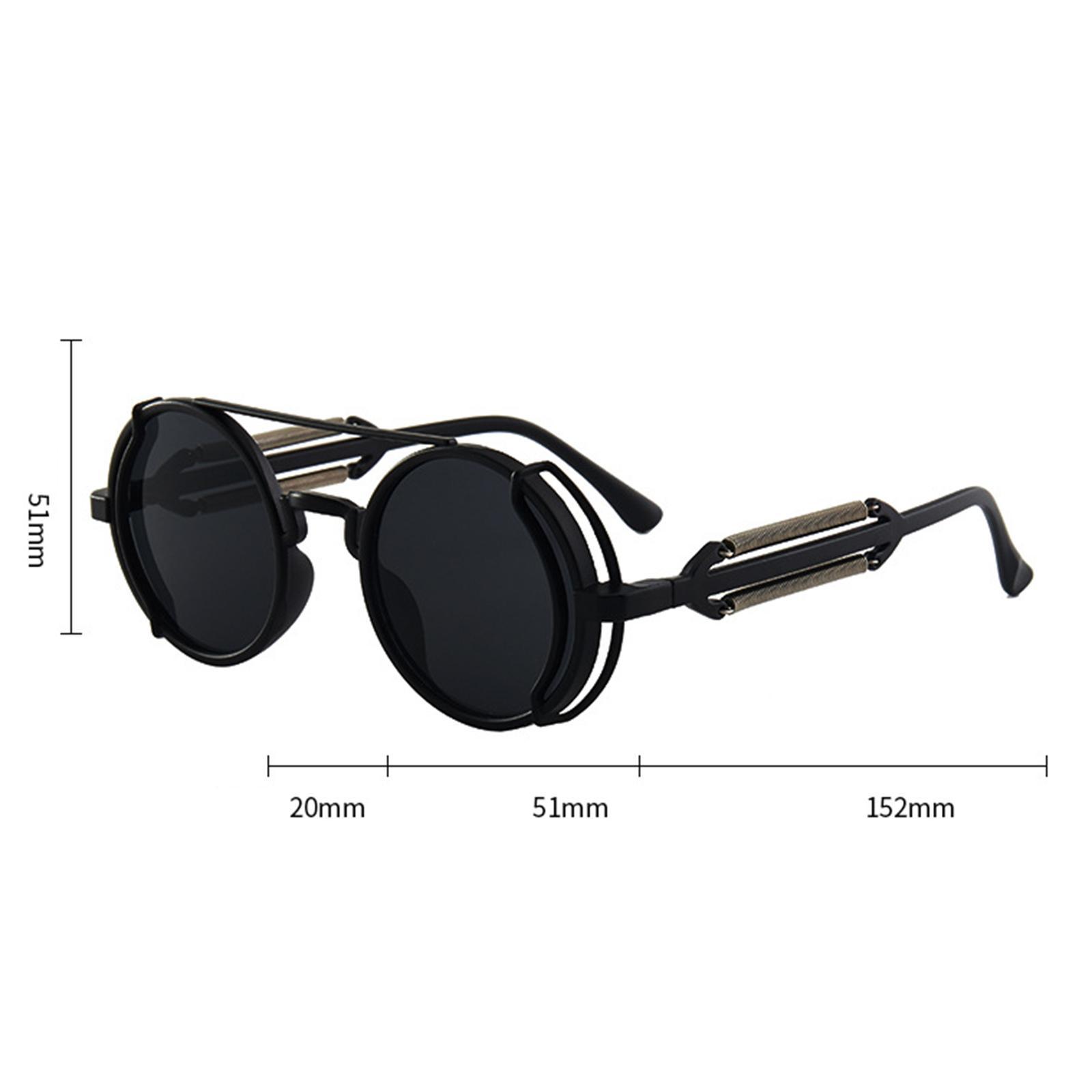 Retro Round Sunglasses Vintage Glasses for Driving Outdoor Sports Women Men Cosplay