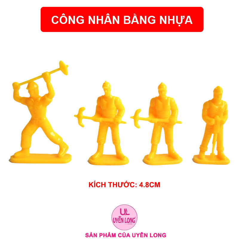 Xe Công Trình Chạy Cót Mini Cho Bé, Mô Hình Xe Giống Thật, Màu Sắc Đẹp, Nhựa An Toàn, Không Ba Via Góc Cạnh