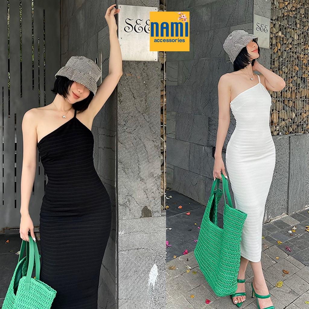 Đầm Ôm Body Lệch Vai Đơn Giản Nổi Bật Gợi Cảm Sexy - ATNU028