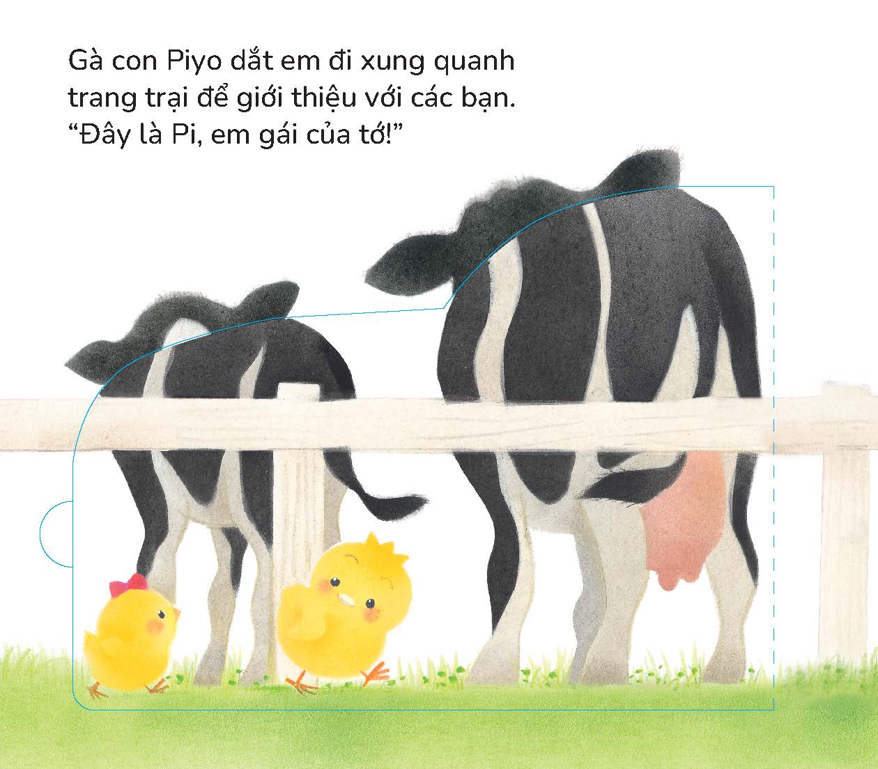 Gà con Piyo và Em gái - Sách tranh Pop-up