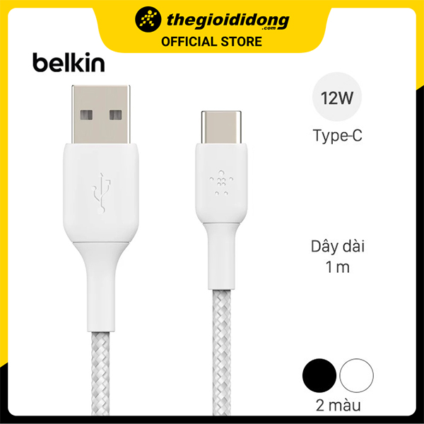 Cáp Type C 1m Belkin CAB002 - Hàng chính hãng