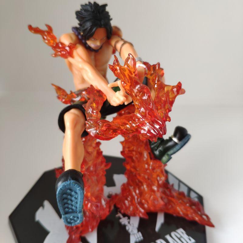 Mô hình cao cấp Ace Hỏa quyền battle ver chữ thập fig one piece anh trai luffy