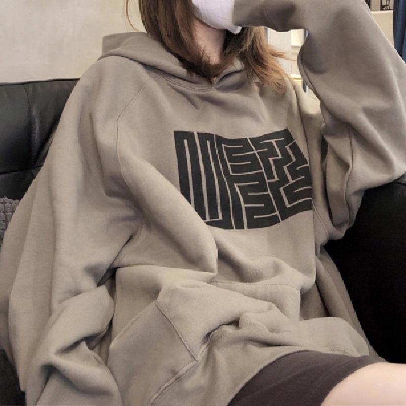 -Áo nỉ hoodie nữ mùa thu đông 2022 phiên bản HQ có mũ trùm đầu