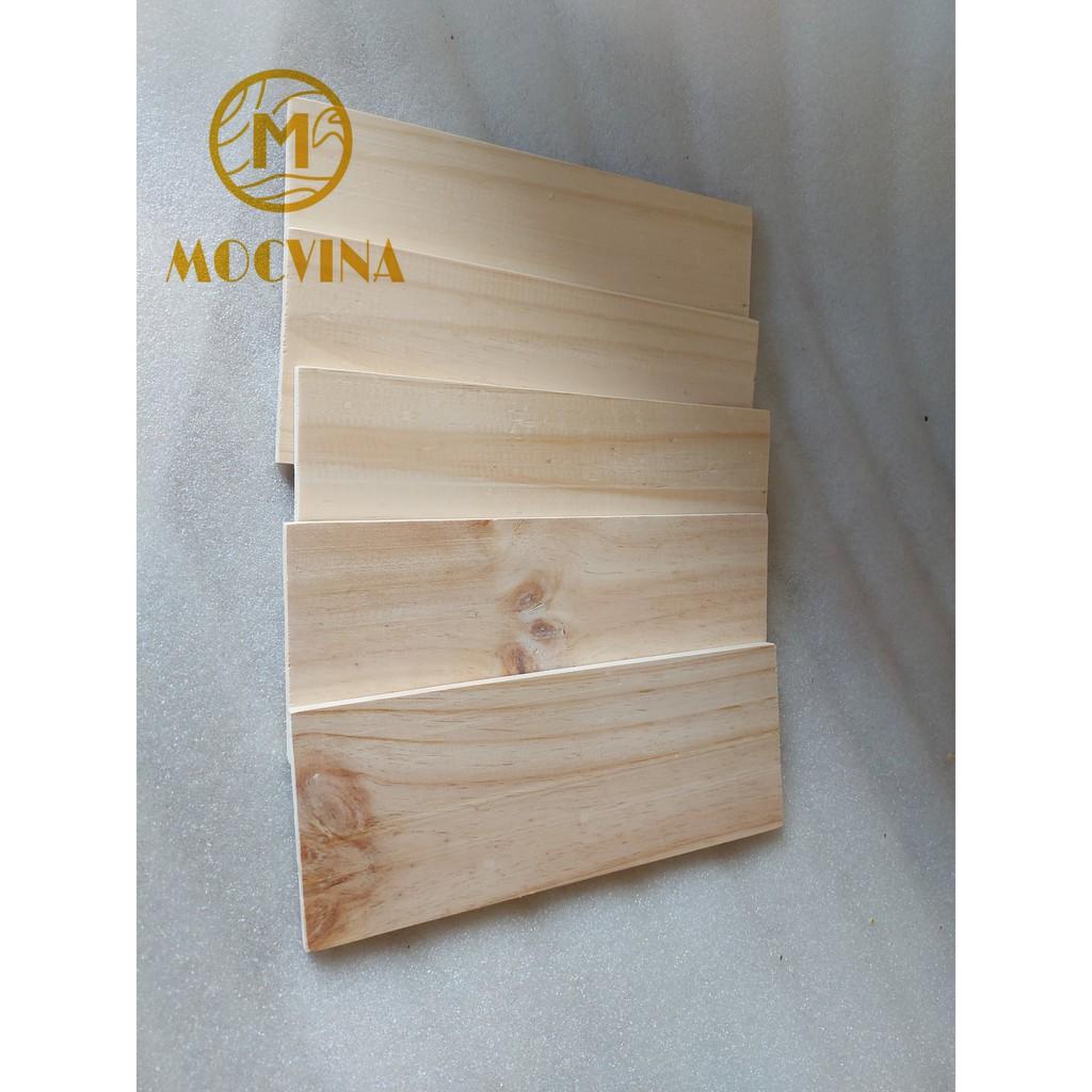 Combo 5 tấm gỗ thông mới đẹp dài 30cm, rộng 12cm, dày 1cm bào láng đẹp 4 mặt thích hợp trang trí, làm kệ, DIY Mộc Vina