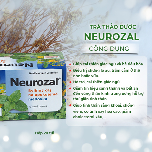 Combo 2 Hộp Trà An Thần Thảo Mộc Neurozal Dr. Muller - Giải Tỏa Căng Thẳng - Giúp Thư Thái Ngủ Ngon – Chính Hãng Từ Cộng Hòa Séc
