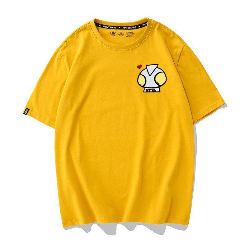 Áo Thun Nam Nữ Tay Ngắn Hình Icon Điện Quang Nhiều Màu - Unisex - Cotton - Mã AT021
