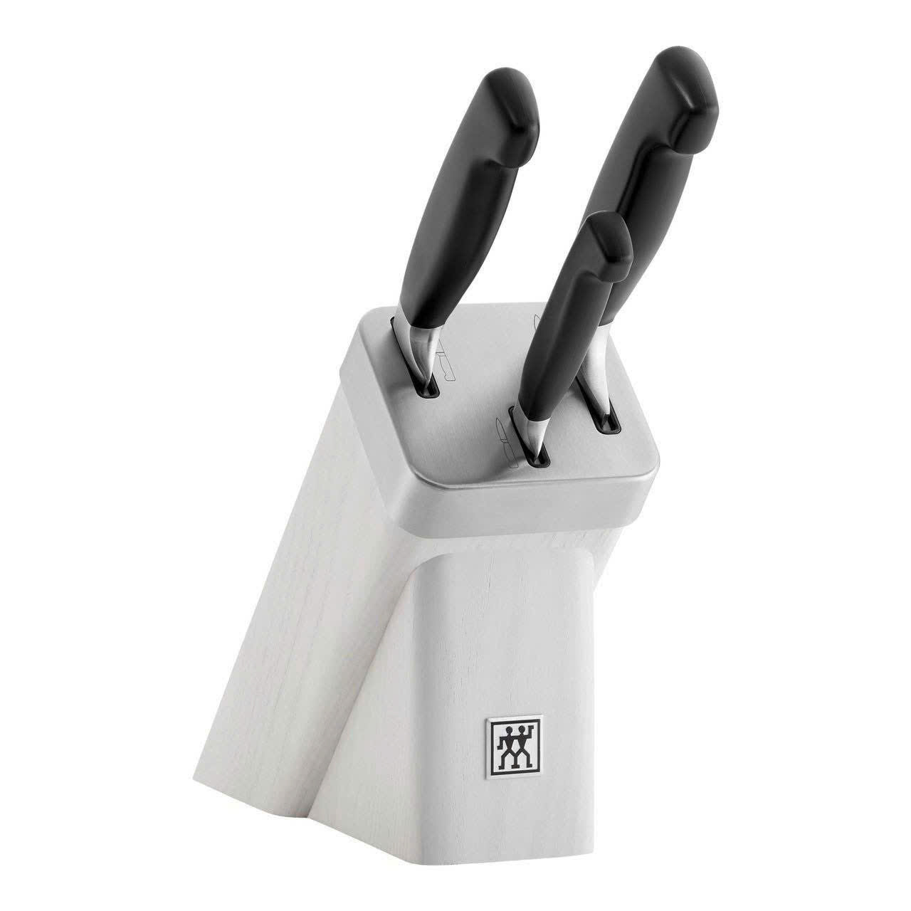 BỘ DAO ZWILLING VIER STERNE FOUR STAR TỰ MÀI SET 4 ĐỐC MÀU TRẮNG Hàng chính hãng