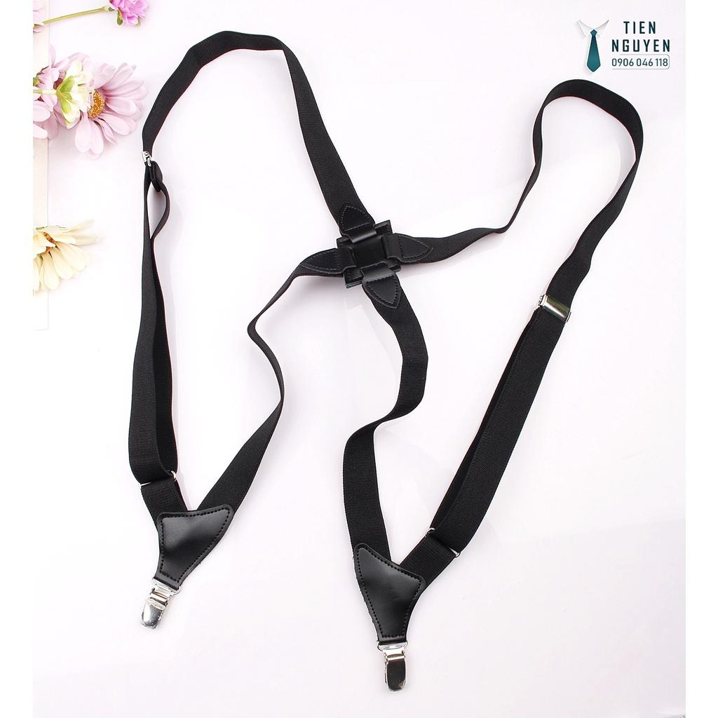 Dây Đeo quần nam cao cấp 2 Kẹp, bản nhỏ 2.5cm - Holster Suspender