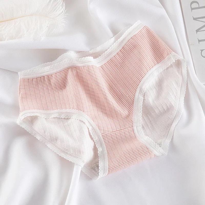 Quần Lót Nữ Cotton Siêu Thoáng Nâng Mông Trái Tim Hồng QL04