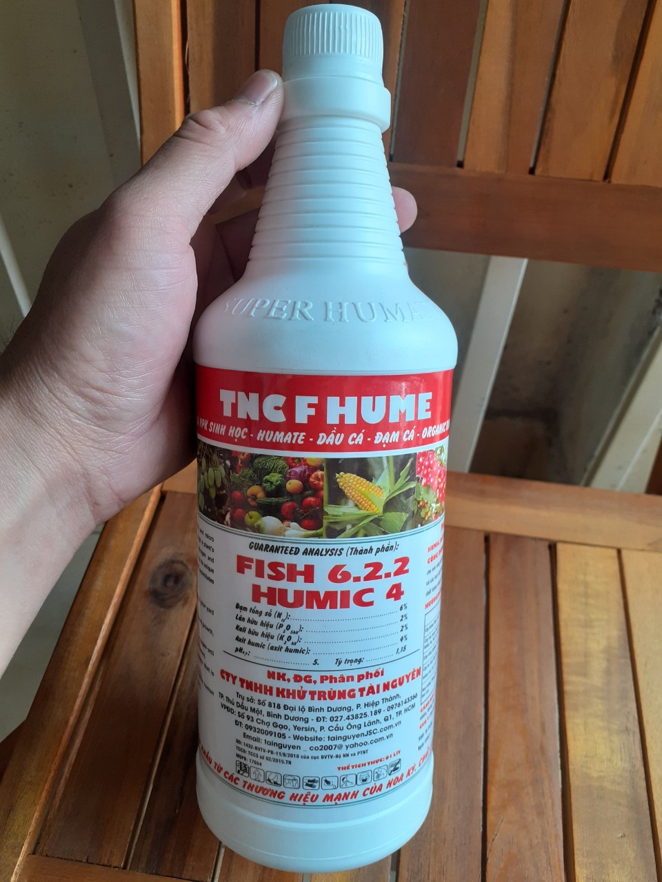 TNC F HUME 1 lít - Phân bón lá NPK Sinh học - HUMATE - Dầu cá - Đạm cá - Organic Bio Fertilizer - NEW FISH - FISH 6.2.2 HUMIC 4