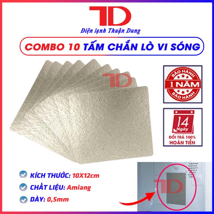 Combo 10 Tấm chắn lò vi sóng 10x12 cm