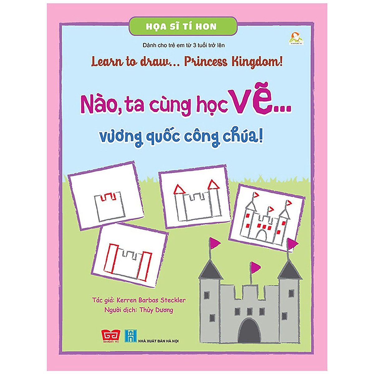 Combo Họa Sĩ Tí Hon - Learn To Draw (4 Cuốn): Princess Kingdom! - Nào, ta cùng học vẽ...vương quốc công chúa! + Ocean Wonders! - Nào, ta cùng học vẽ...đại dương diệu kỳ! + Dinosaurs! - Nào, ta cùng học vẽ...các loài khủng long! + Things that go! - Nào, ta