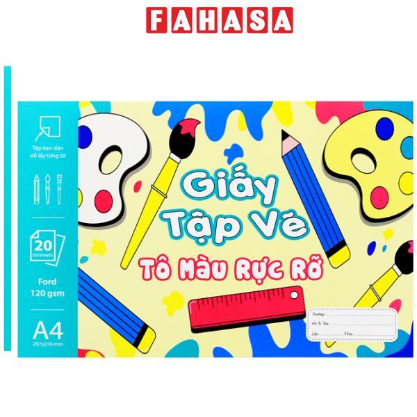 Tập Vẽ A4 - 40 Trang 120gsm - The Sun - Tô Màu Rực Rỡ