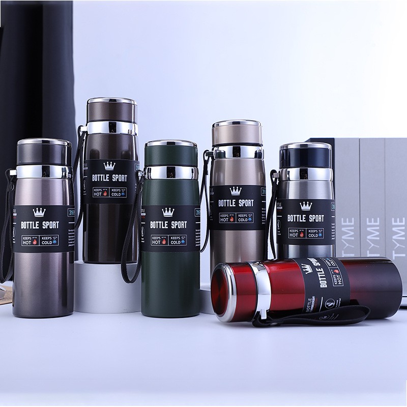 Bình Giữ Nhiệt Nóng Lạnh-Bình Giữ Nhiệt Inox 304 Không Gỉ Có Lõi Lọc An Toàn Nhỏ Gọn Tiện Lợi