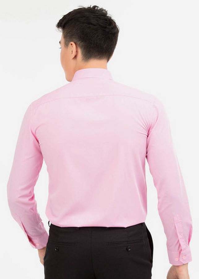 Áo Sơ Mi Nam Dài Tay Novelty NSMMMTMBMR171128D41 - Hồng (Size