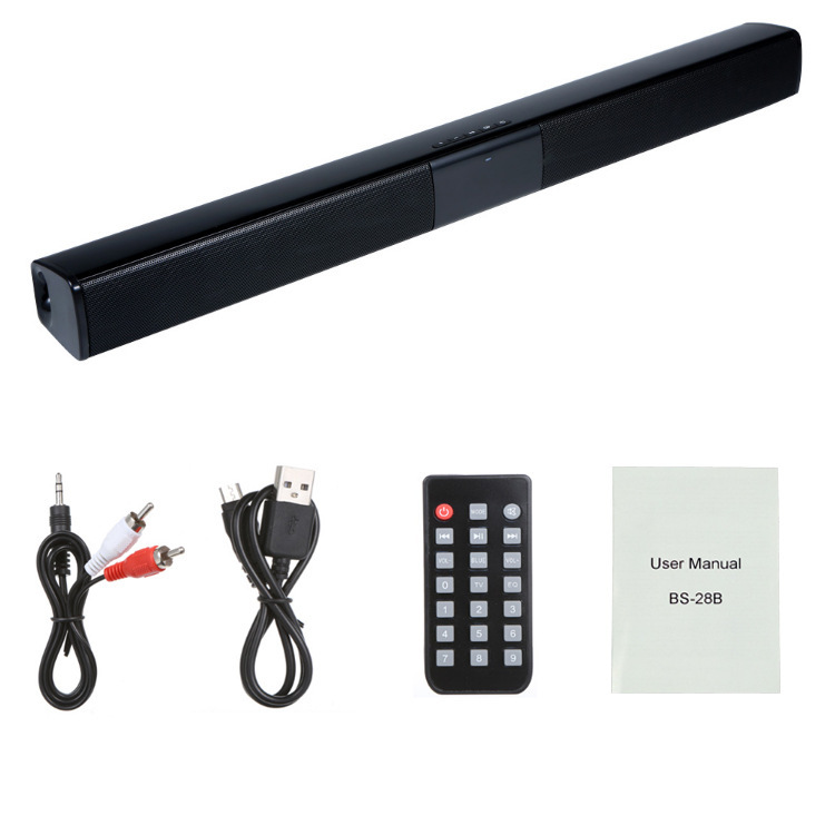 Loa Thanh Nghe Nhạc Bluetooth Loa Tivi Loa Máy Vi Tính BS28B Hỗ Trợ Bluetooth, Đèn Led, Công Suất Lớn
