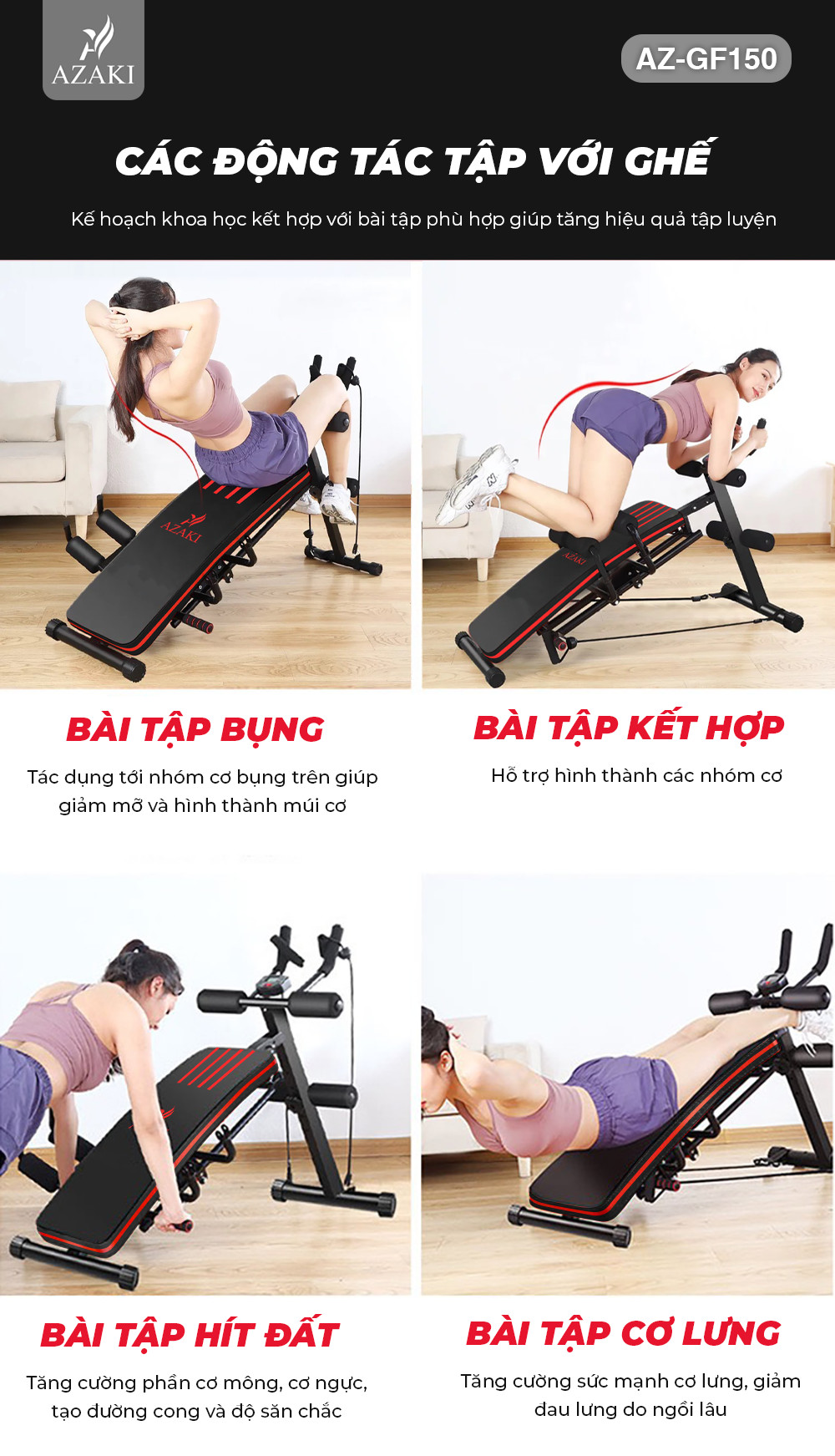 Máy Tập Gym Đa Năng Azaki GF150