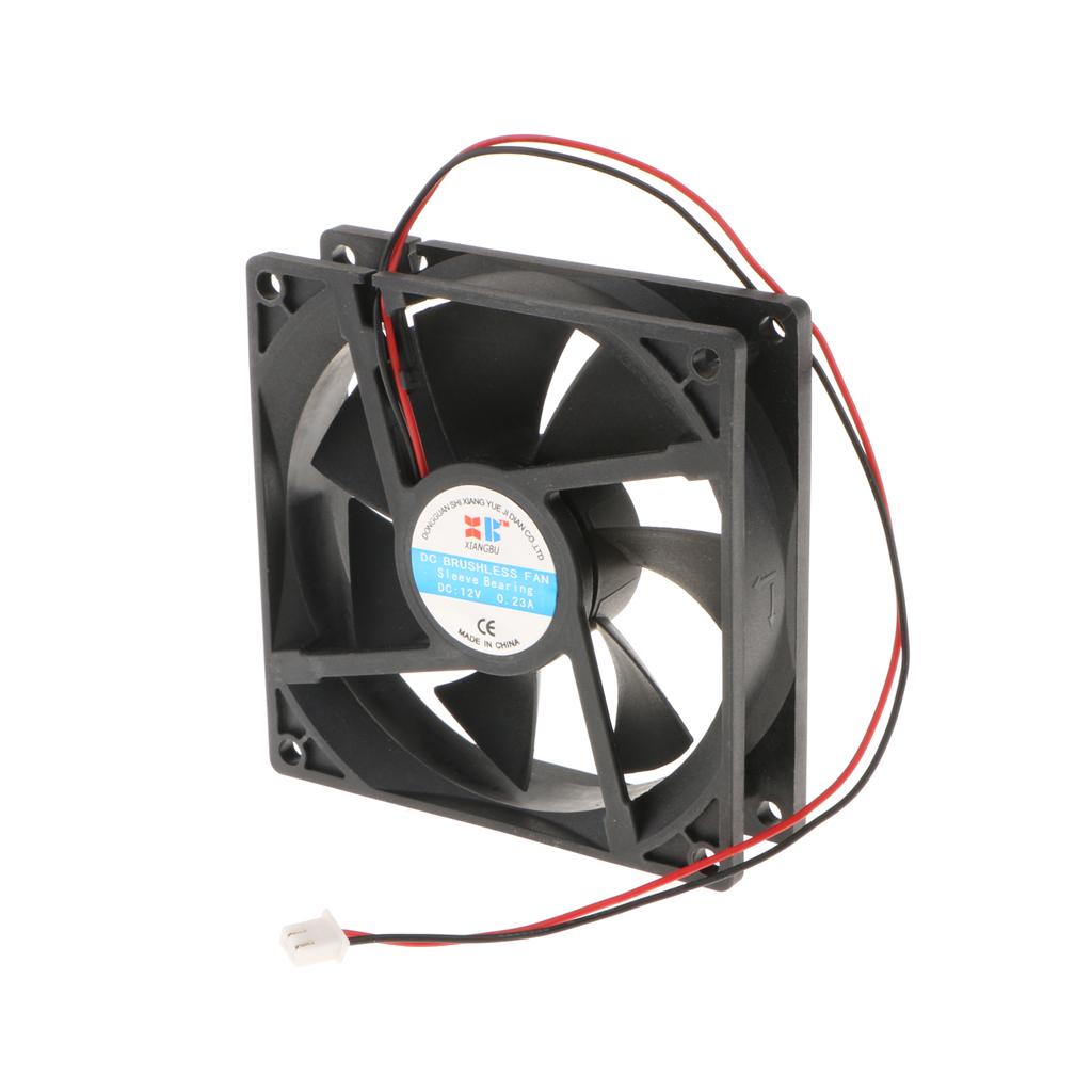 6x 92mm Case Fan 12V DC PC CPU Computer Cooling Fan 2Wire 2Pin