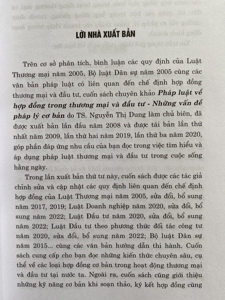 Pháp Luật Về Hợp Đồng Trong Thương Mại Đầu Tư – Những Vấn Đề Pháp Lý Cơ Bản