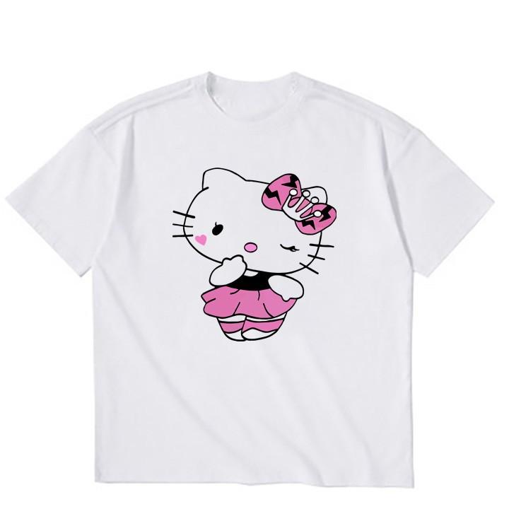 Áo thun bé gái form rộng in hình Hello Kitty - ATBG58