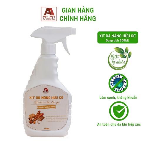 Tẩy đa năng hữu cơ An An hương quế, lau bếp, lau kính, tẩy vết uế 500ml