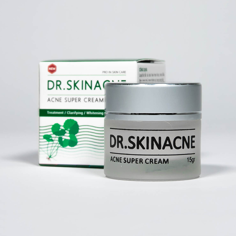 Kem Sạch Mụn DR.SKINACNE Giúp Dưỡng Trắng Da, Xóa Thâm, Liền Sẹo Cho Mọi Loại Da - Hiệu Quả Chỉ Sau 7 Ngày - Chiết Xuất Hoàn Toàn Thiên Nhiên - Không Gây Kích Ứng (15g)