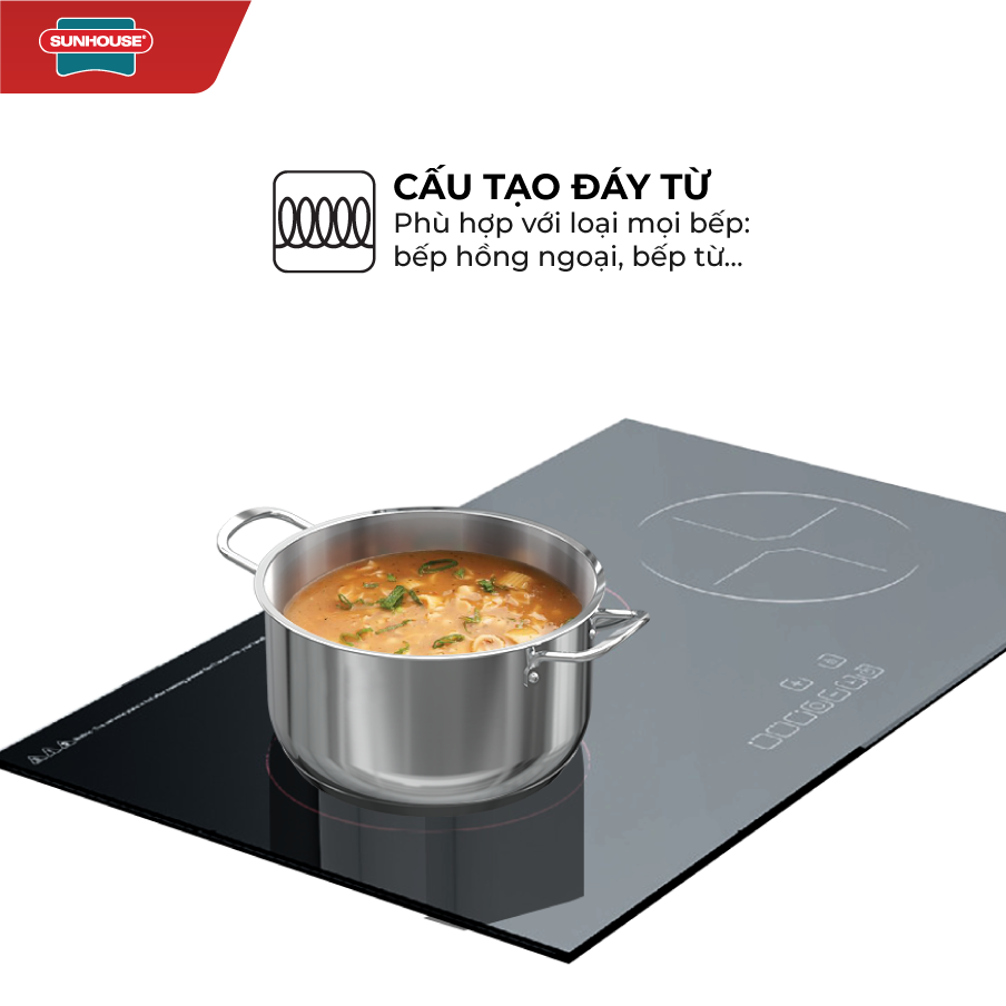 Bộ nồi chảo inox 3 món Easy Cook Sunhouse SHG993E