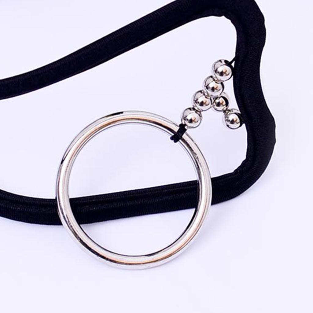 6xSexy Men Black G String C-string T Back Thong Underwear Bikini Briefs