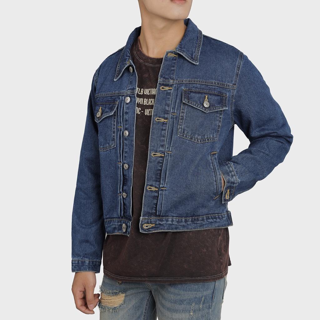Áo Khoác Jeans Nam Màu Xanh Chất Liệu Cao Cấp Không Phai Phong Cách Đường Phố Năng Động - TLB Vietnam