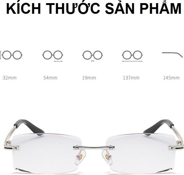 Kính viễn thị lão thị đọc chữ cực sáng và rõ gọng khoan nam tính PKTM_KV4N