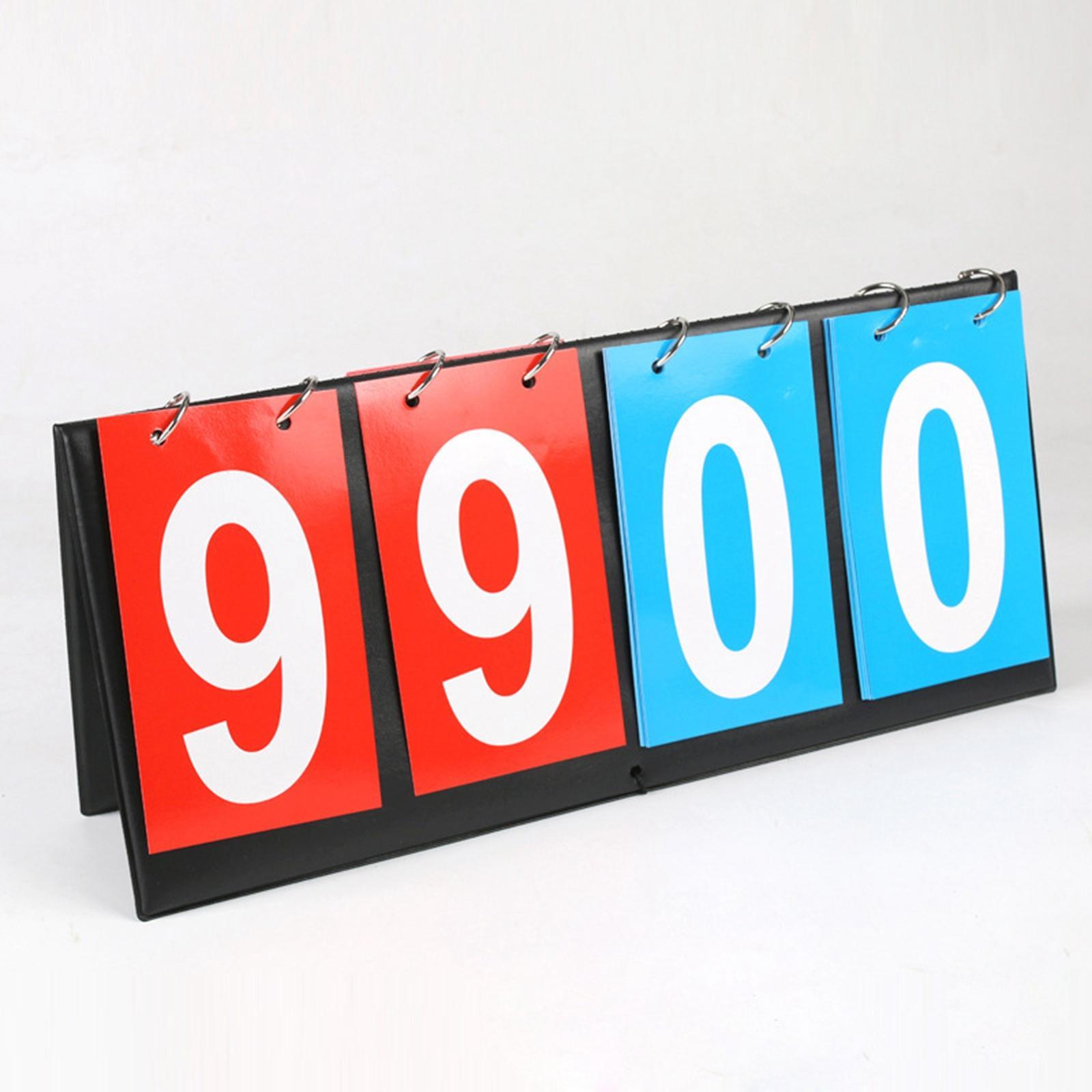 Portable Score Keeper Tabletop Scoreboard for Basketball Outdoor Sports