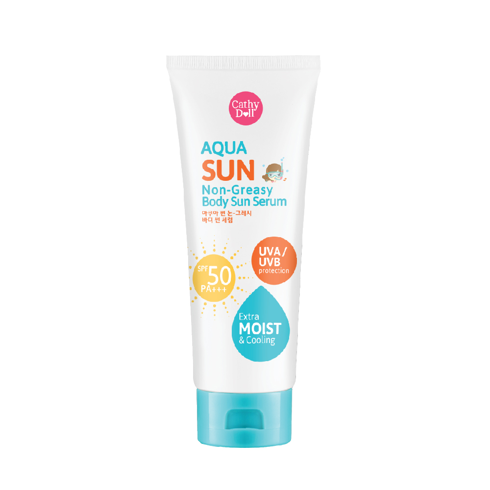 Kem Chống Nắng Dưỡng Ẩm Cathy Doll Aqua Sun Non Greasy Body Sun Serum SPF50 PA+++ 138ml