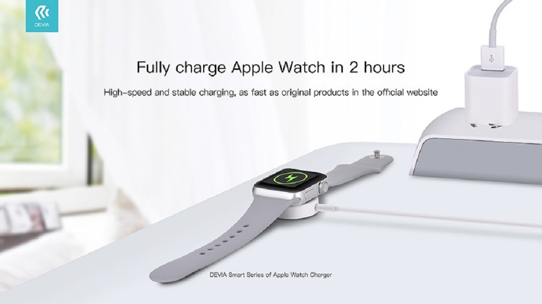 Đế sạc nam châm không dây dành cho Apple Watch - Hàng chính hãng Devia