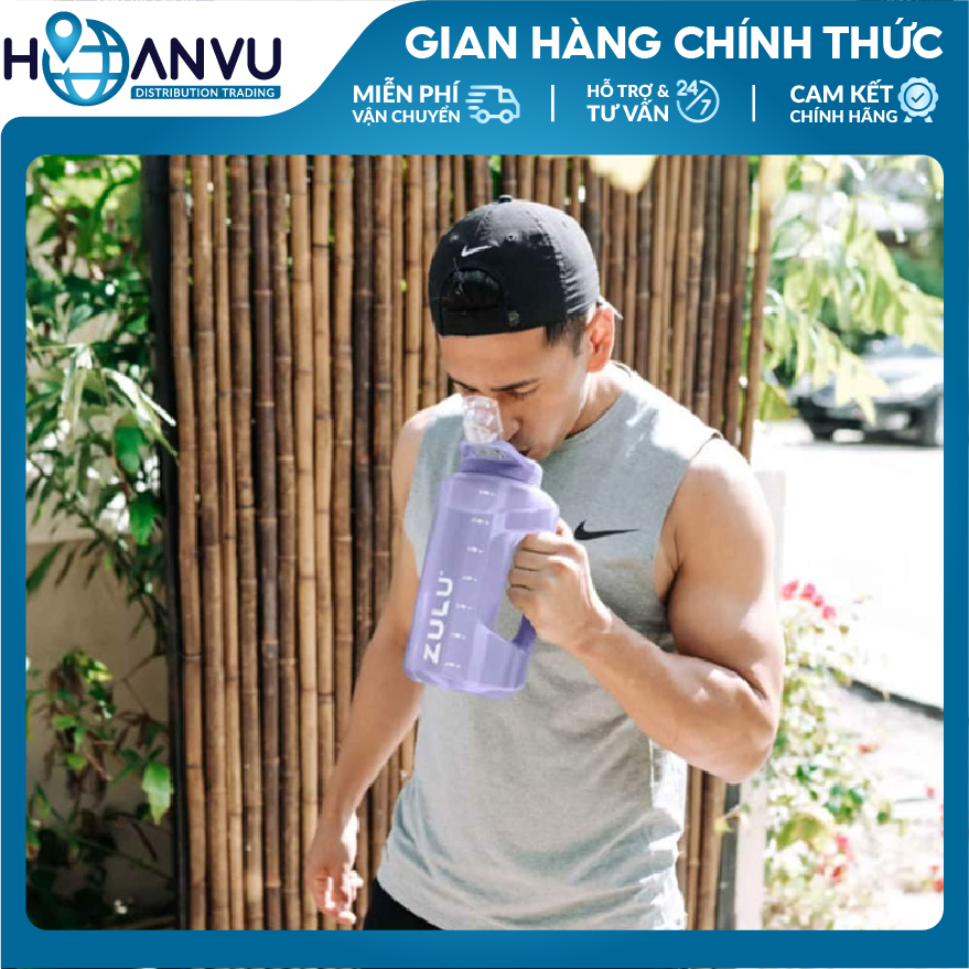 Bình Nước Thể Thao Nhựa Zulu Goals Half Gallon Plastic Jug, 4 màu