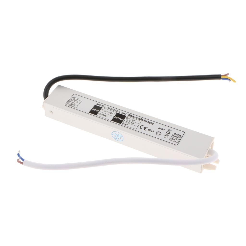 Led Ngoài Trời Máy Biến Áp, 30W Driver 12V DC Đầu Ra, IP67 Cấp Nguồn Đèn Led