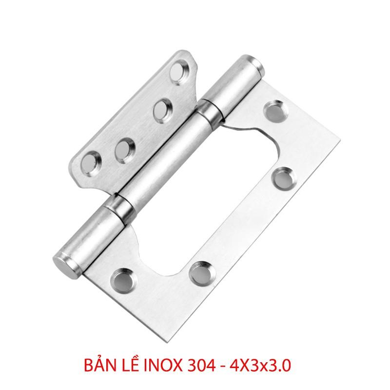 BẢN LỀ LÁ ÂM DƯƠNG (CÁNH BƯỚM) BLAD-4X3X3.0 BẰNG INOX 304 DÀY 2.2MM CHO CỬA GỖ, CỬA NHỰA, CỬA NHÔM