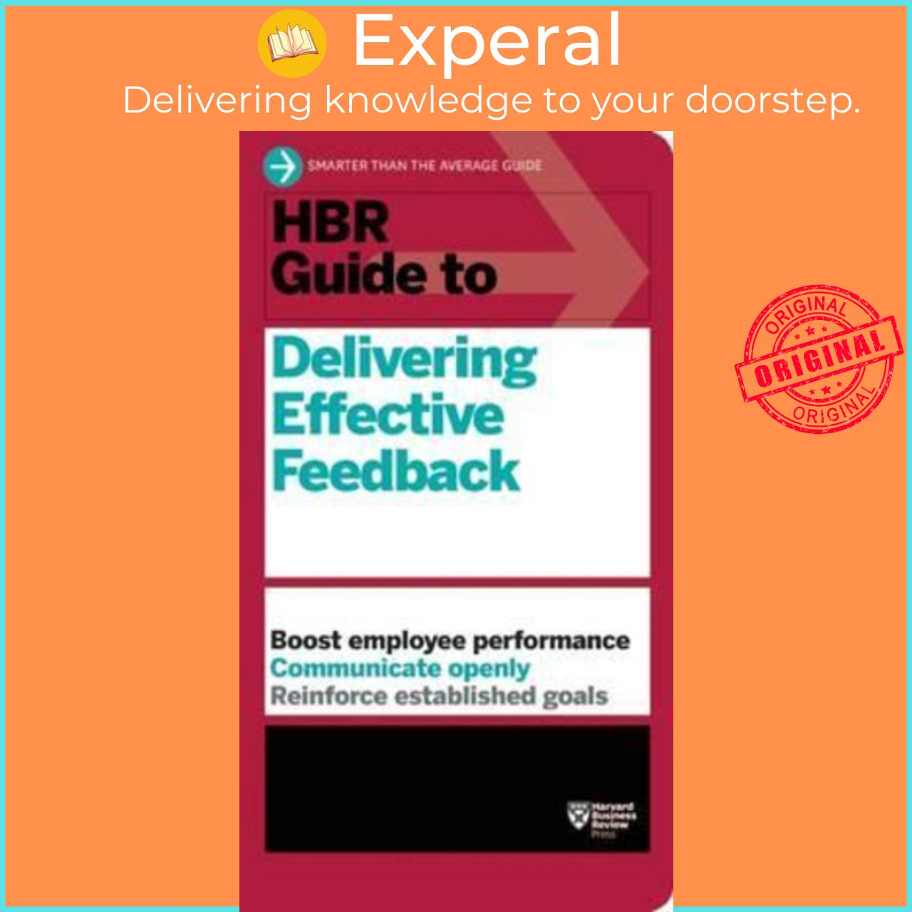 Sách - HBR Guide to Delivering Effective Feedback (HBR Guide Series) by Harvard Business Review (US edition, paperback)