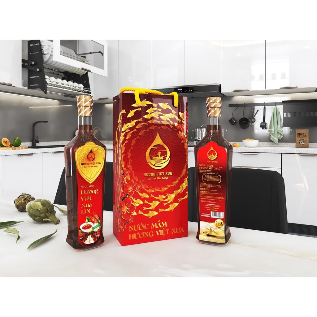 Nước mắm Hương Việt Xưa 13 độ đạm chai 750ml