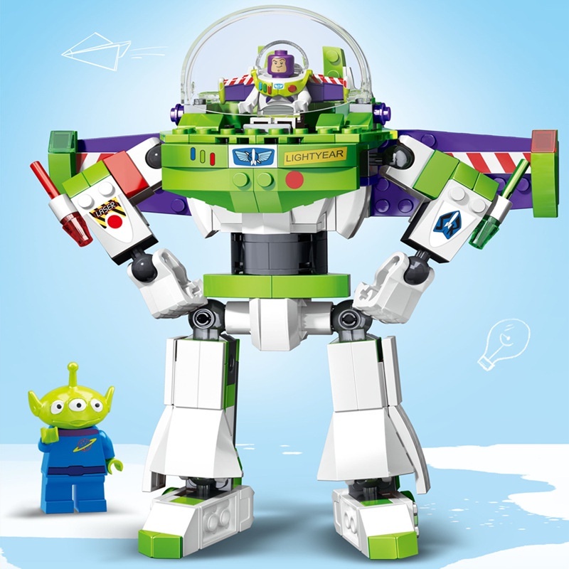 Đồ Chơi Lắp Ráp Anh Hùng Không Gian Buzz LightYear ToysStory Cao Cấp Cho Bé Model 7592 Với 243 Chi Tiết