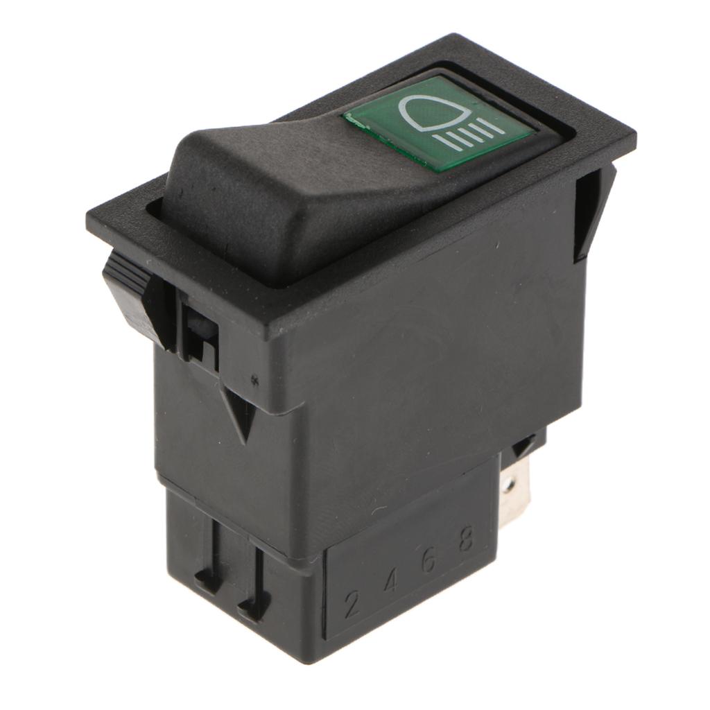Phép Lạ Chiếu 3 2 Pin/4Pin Sương Mù Trên/Tắt Nút Nhấn Đính Đá Công Tắc cho Xe Ô Tô Xe Tải
