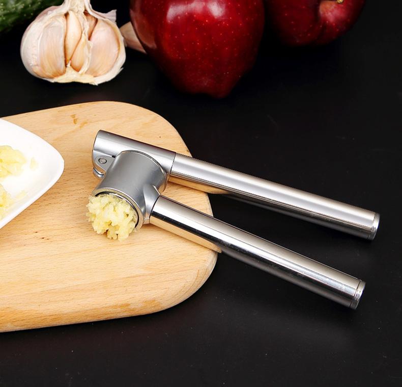 Máy Ép Tỏi Inox Cầm Tay Gừng Bùn Ép Rau Củ Quả Thớt Cắt Dao Nghiền Thức Ăn Dụng Cụ Nấu Ăn Nhà Bếp