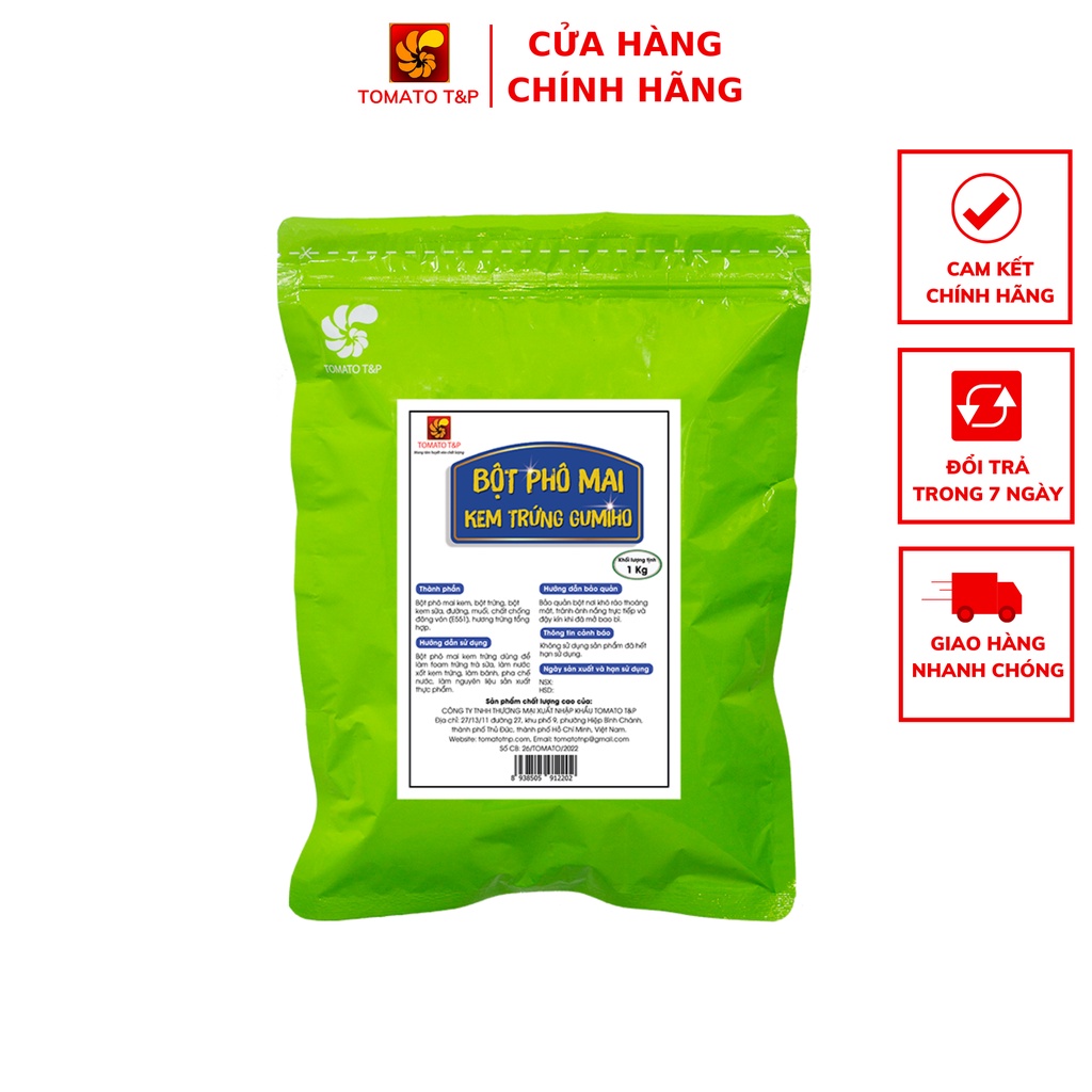 Bột phô mai kem trứng Gumiho - Gói 1kg - Tomato T&amp;P