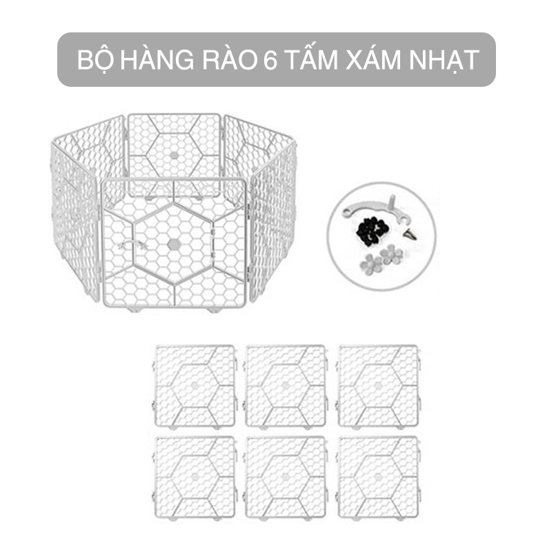 Hàng rào cho thú cưng Purmi 6 tấm Hàn Quốc