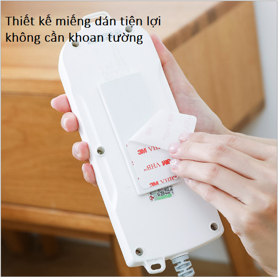 Bộ dụng cụ treo cố định ổ cắm điện trượt thẳng siêu tiện dụng an toàn cho bé, giá đỡ các vật dụng gia đình GD248-TreoOCD-Vi
